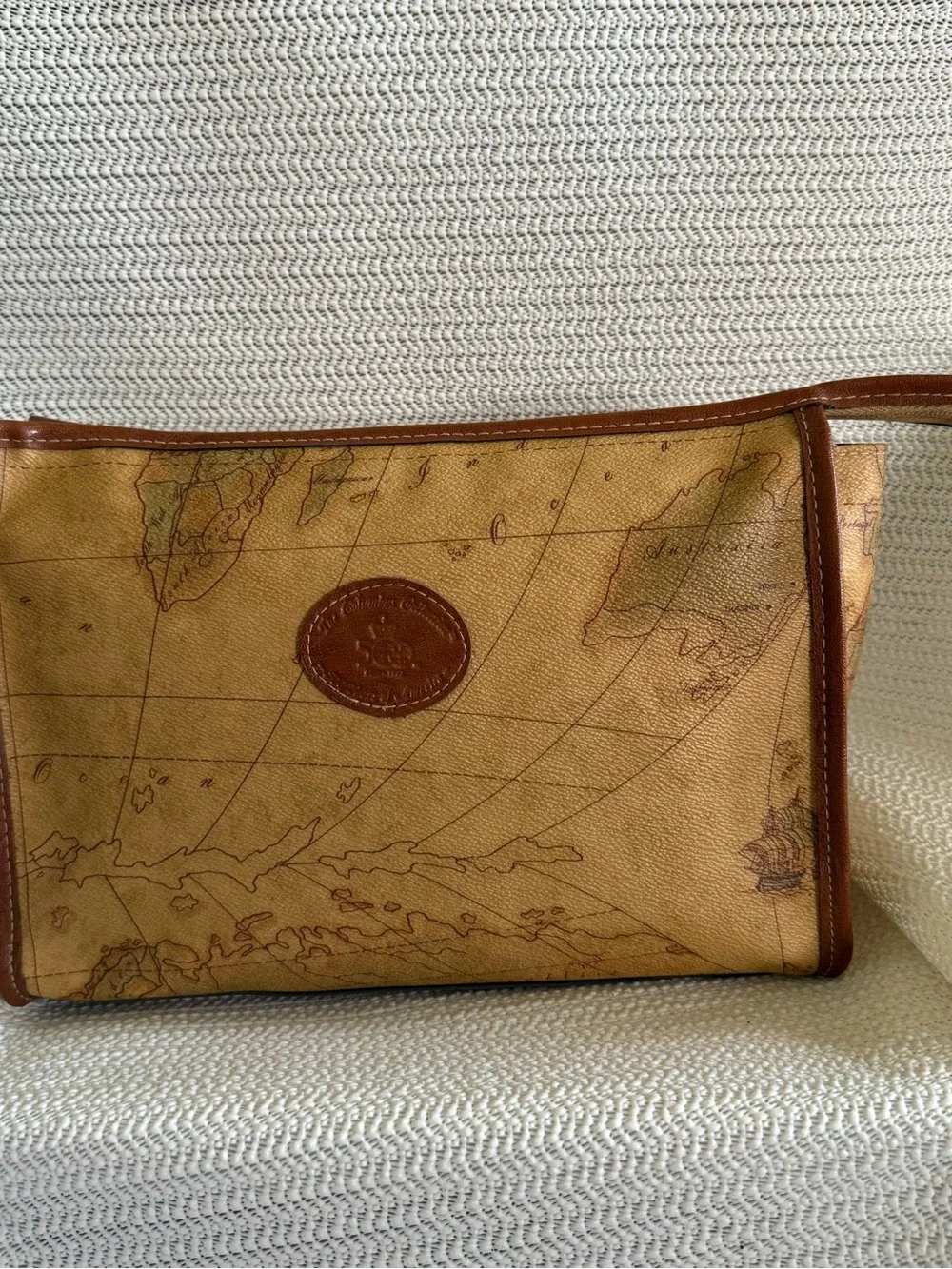 Vintage Columbus Collection World Map 5 Piece Luggage Travel Bag Set